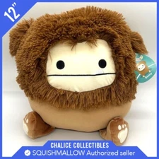 Squishmallow Kellytoy Plush Limited Squad Benny The Brown Big Foot Yeti 12" NWT