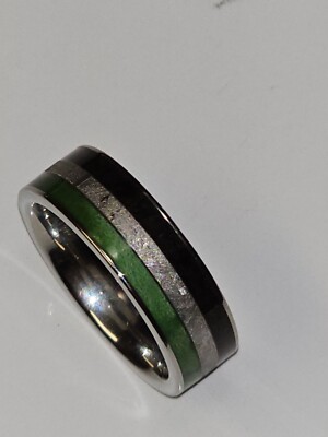 Meteorite, Dinosaur Bone and Greenwood mens ring size 8.5 | eBay display picture 1