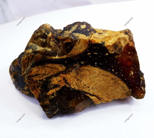 432 Ct Natural Honey Baltic Amber Untreated Certified Uncut Rough Loose Gemstone - Picture 7 of 8