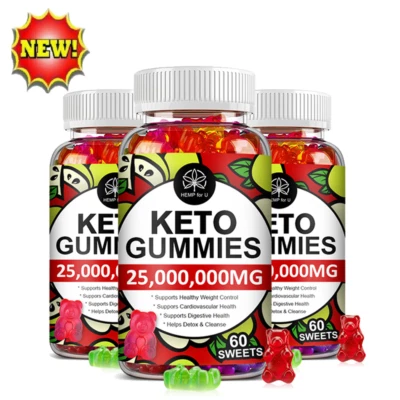 HEMP FOR U Keto Gummies for Weight & Fat Loss, Belly Fat Burner - 180 High Strength ACV