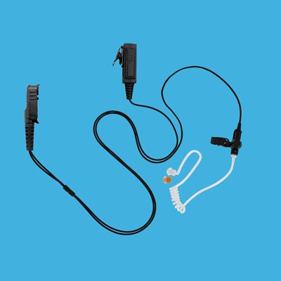 2-Wire Acoustic Tube Surveillance Earpiece Kit PTT for Motorola XiR P6600 P6608