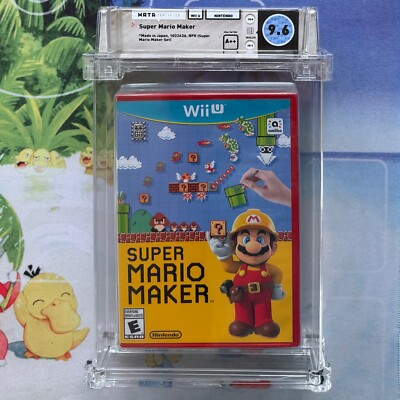 Super Mario Maker Nintendo Wii U WATA 9.6 A++ Sealed Made In Japan NFR From Set