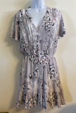 (NWT) American Rag Size Small Pretty Lavender Floral Lined Dress Retails@ $69.50