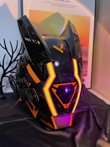 Cyberpunk Mask Cosplay Helmet Directing tools Dance Props Toys Halloween Gifts - Picture 7 of 9