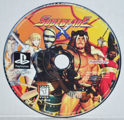 Soul Blade (Sony PlayStation 1, 1996) SoulBlade PS1 PSOne