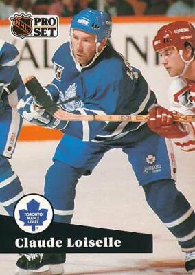 1991-92 Pro Set French #493 CLAUDE LOISELLE - Toronto Maple Leafs