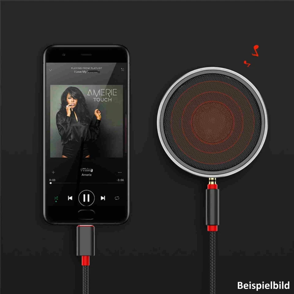 Audio Adapter Kabel USB Typ C Aux Klinke 3,5mm Stecker Auto stereo sound 1m 2m 3 - Bild 2 von 2