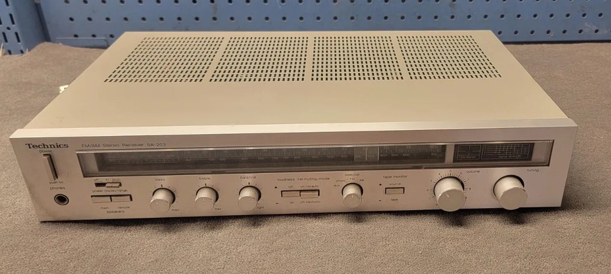 Technics SA-203 FM/AM Stereo Receiver for PARTS OR REPAIRS | eBay