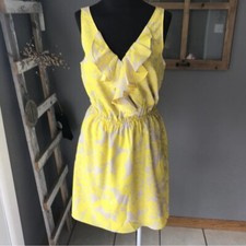 EXPRESS Yellow And Gray Sundress small