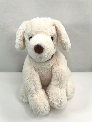 Brookstone NAP Luxe Cuddle White Cream Puppy Dog 9