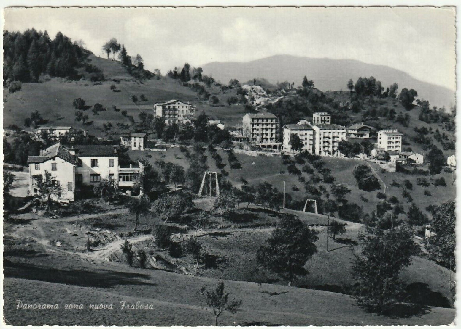 PANORAMA ZONA NUOVA FRABOSA - CUNEO - VIAGG. 1963 -41112-