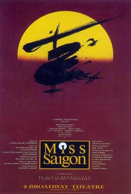 MISS SAIGON (BROADWAY) Movie POSTER 27x40