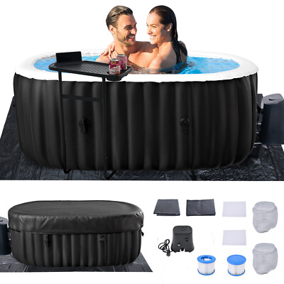 #ad NAIZEA Hot Tub 75quot;X47quot;X25quot; Inflatable Hot Tub 2 Person Portable Blow Up Hot Tub $389.99