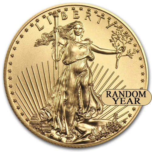 Random Year - 1 oz Gold American Eagle $50 US Mint Coin BU - In Stock