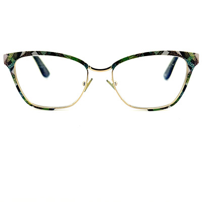 Mo Eyewear Spain MO UPPER 299M A 52-17-140 Gold/Zebra Eyeglasses Frame H13095