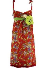 DOLCE AND GABBANA SPECIAL ORDER FLORAL PRINT COTTON DRESS IT 40 UK 8