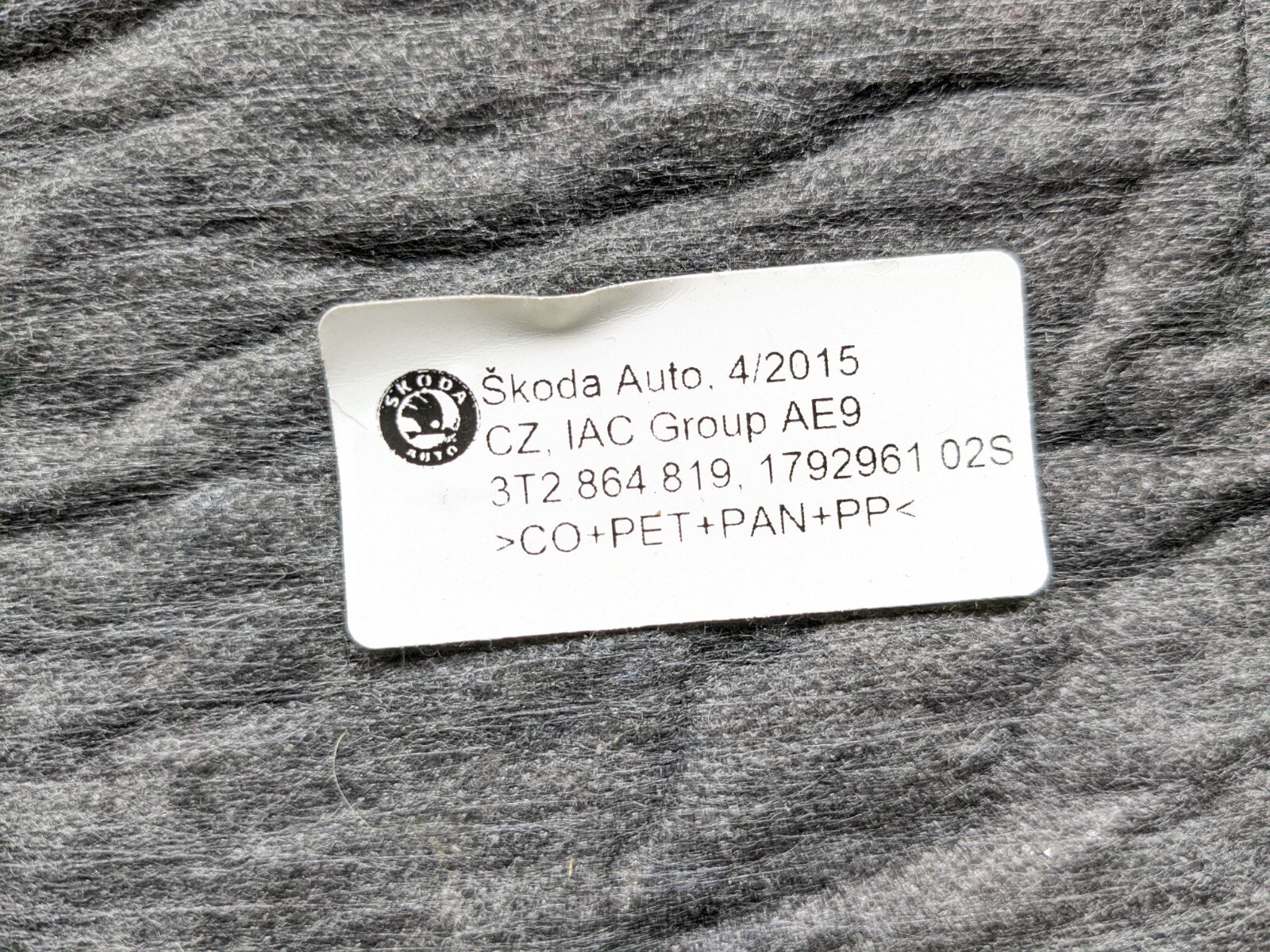 SKODA SUPERB GLOVE BOX STORAGE COMPARTMENT 3T2864819 MK2 B6 3T 2015 eBay