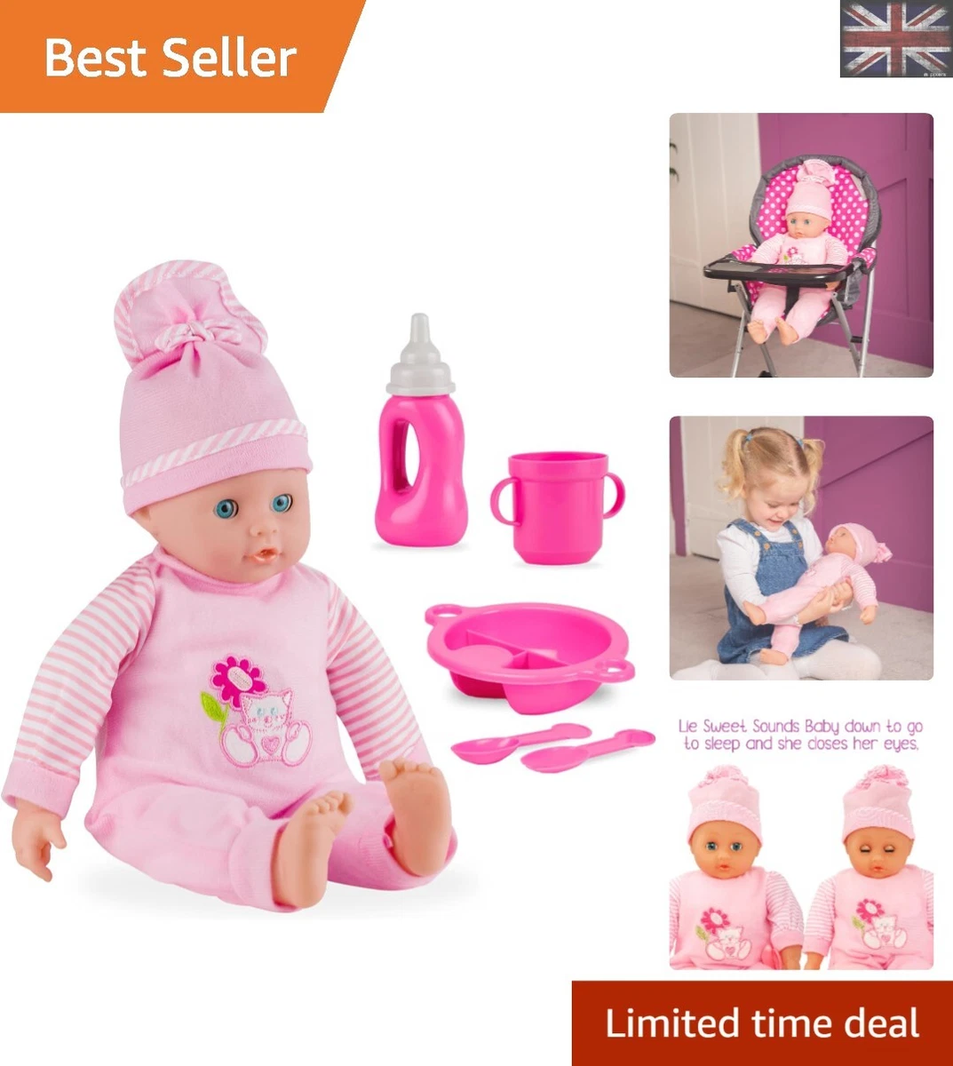 Baby doll cheap with closing eyes