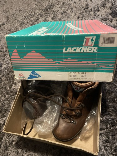 Lackner Leather Hiking Boots Size 6.5 - Picture 3 of 6