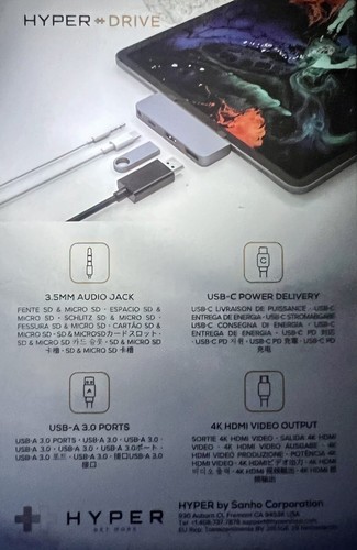 Hyper Drive 4-in-1 USB-C Hub - Picture 2 of 3
