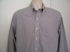 Brooks Brothers 1818 Mens Supima Cotton Slim Fit Shirt 16 32-33 Plaid Classic