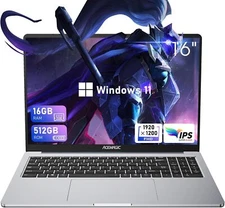 ACEMAGIC 16" FHD Laptop Intel 12th N97 16GB RAM 512GB M.2 SSD 5G WIFI 1080P BT