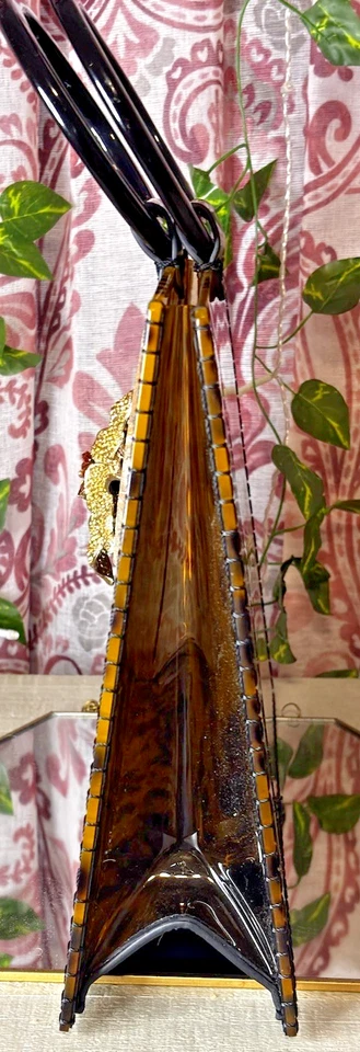 Bolso de Mano Sea Lily Tortoise Valet Acrílico con Handels Negro Foto 4 de 4