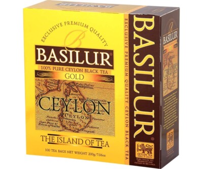 Basilur Gold Ceylon black tea, 100 tea bags 200g (7.05oz) X 12 Packs