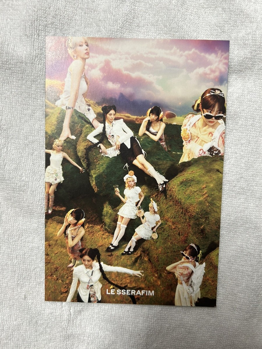 LE SSERAFIM SAKURA CRAZY SIGNED POSTCARD | eBay