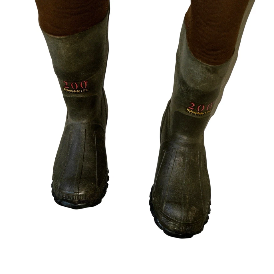 Magellan Outdoors Fish Gear Water Waders Mens Size 7 Brown Neoprene Rubber Boots - Image 4 of 4