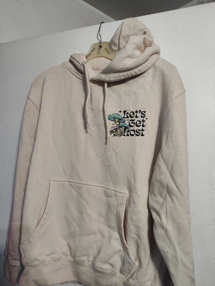 LET'S GET LOST-MUSHROOM TEMED-BEIGE SUDADERA CON CAPUCHA-ADULTO TALLA MEDIANA UNISEX Foto 4 de 4