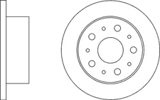 Solid Brake Discs and Pads Rear Proformer PBD8199+PBP7277 fits PEUGEOT BOXER