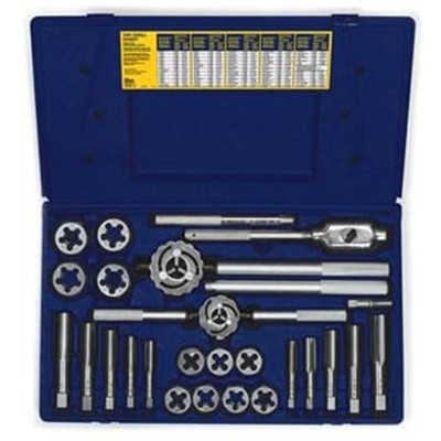 IRWIN 25-PIECE FRACTIONAL TAP & DIE SET 9/16-1 HEX HANSON, 97094ZR