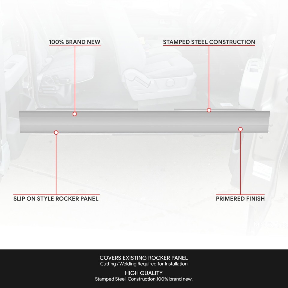 Steel Rocker Deails Left & Right Stamped Steel Rocker Panels for 10-17 Chevy Equinox GMC ...