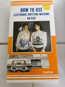 How to Use Electronic Knitting Machine KH-930 VHS tape, machine knitting Brother