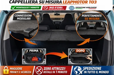 Cappelliera mensola per Leapmotor T03 No Fori Montaggio Rapido Privacy Bagagli - Bild 1 von 4
