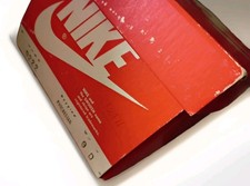 RARE Vintage NIKE PHOENICIAN 9222 EMPTY SHOE BOX SIZE 9.5 ORANGE BOX W. LID