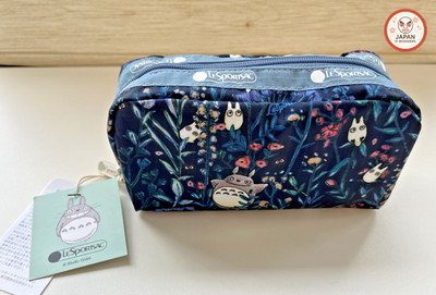 Lesportsac My Neighbor Totoro Ghibli rechteckige Kosmetiktasche botanisch Japan