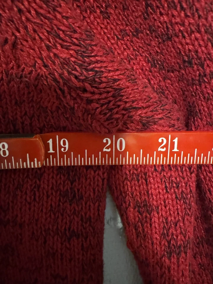 Cárdigan suéter vintage Mandal Bay para mujer talla S rojo muñeco de nieve vacaciones divertido o feo Foto 2 de 4