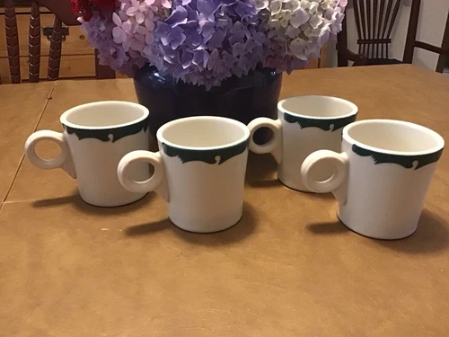 VTG McNicol Restaurant Ware Coffee Mugs  Set/4