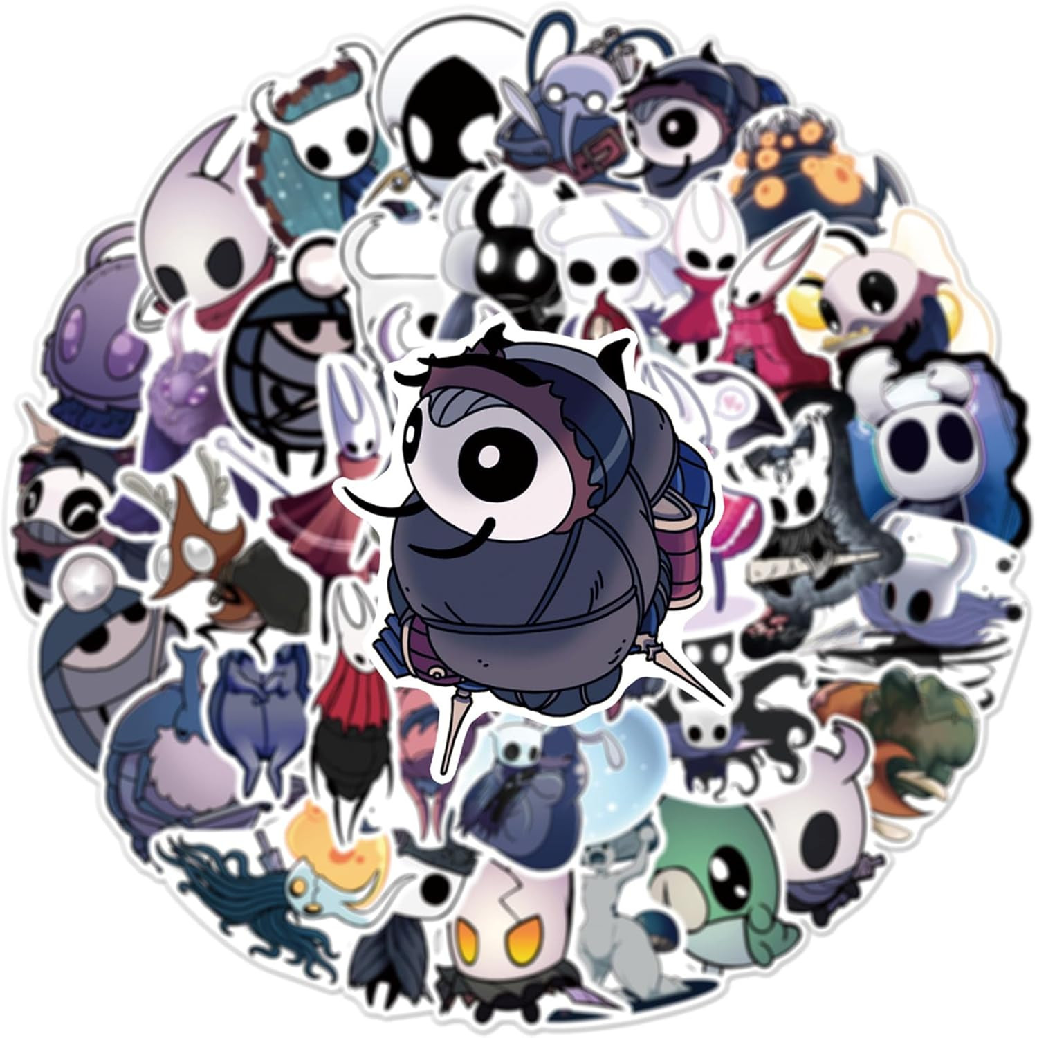 54Pcs Hollow Knight Stickers for Boys Teens Adults Waterproof Vinyl Stickers Bul