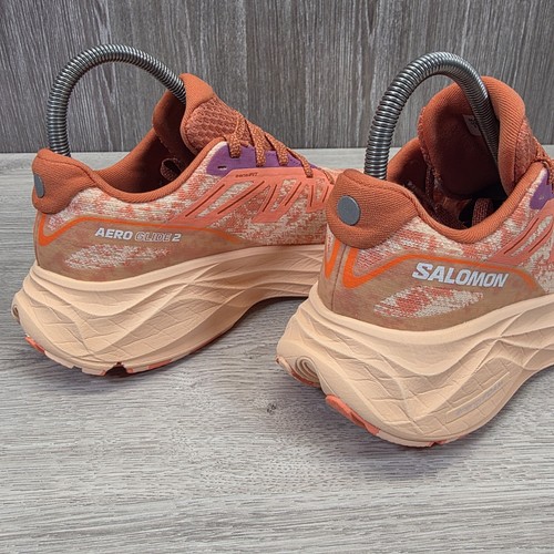 Salomon Aero Glide 2 Mujer’s Talla UK 5 Zapatos para Correr Entrenadores Naranja Melocotón Raro - Imagen 17 de 18