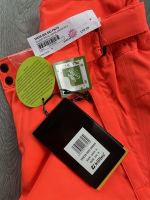 Skihose Damen Gr. S neuwertig Neonorange , wasserdicht