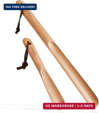 CHOSIN Shoe Horn Long Handle for Seniors Men Women, Small Shoe Spoon for Kids, 2