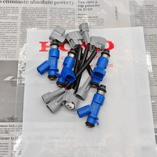 4x Oem Rdx 410cc Denso Fuel Injectors Wplug Play Adapters For Honda Acura