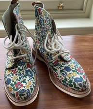 Doc Dr Martens Evan pointed toe floral LIBERTY boots 7 eye UK 6.5 EU 40 great
