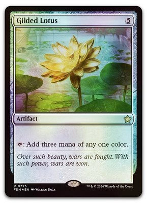 mtg final fantasy gilded lotus This highly anticipated selection of art from Secret Lair Drop is now available Gilded Lotus 0725 FOIL |