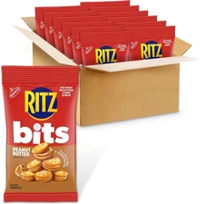 RITZ Bits Peanut Butter Sandwich Crackers, Snacks for Kids and Adults, Lunch... 
