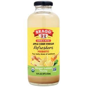 Освежающий органический яблочный уксус Bragg с имбирем лимоном и медом 16 жидких унций 2190₽