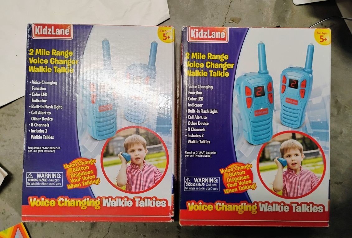 (2)Kidzlane Voice Changing Walkie Talkies - 2 Mile Range, 8 